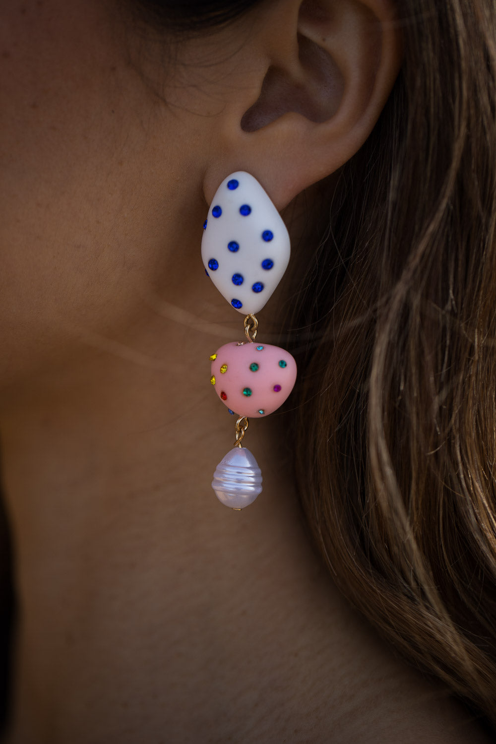 Izzy Earrings - Orange Multi - Image 2