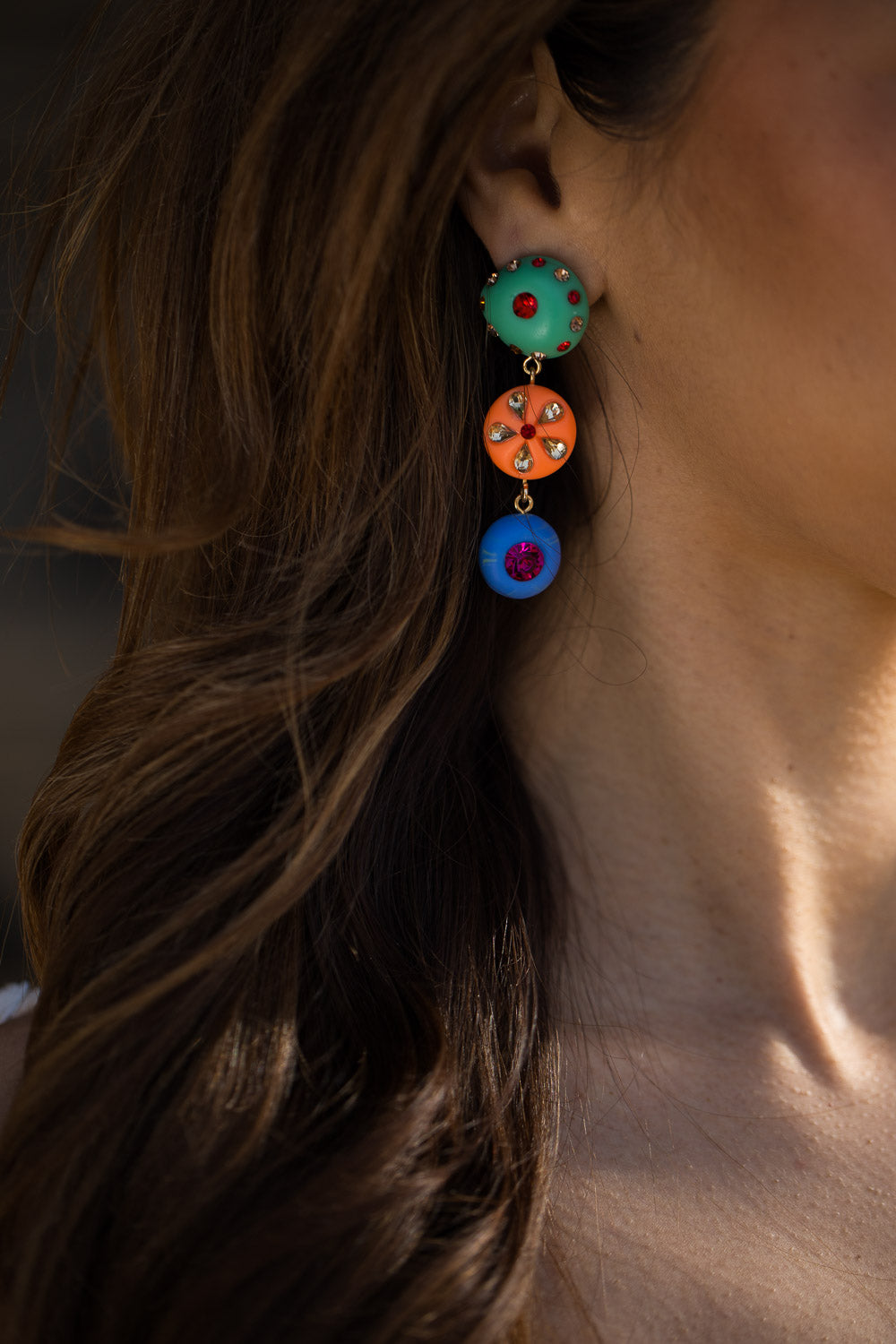 Izzy Earrings - Orange Multi - Image 4