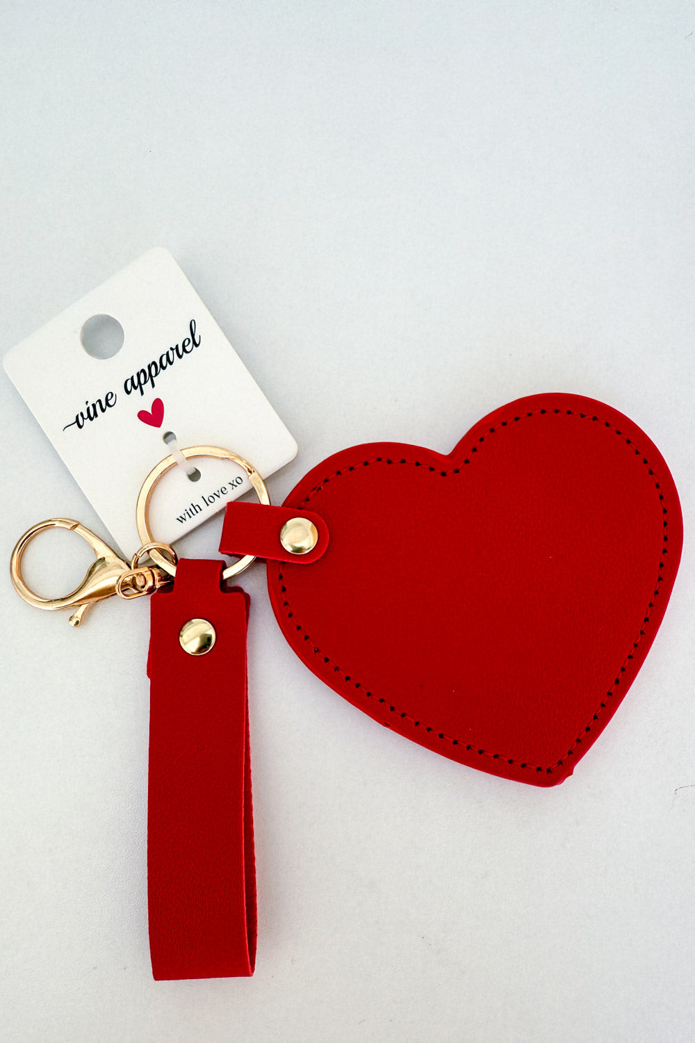 Mirror Hearts Bag Charm - Red - Image 2