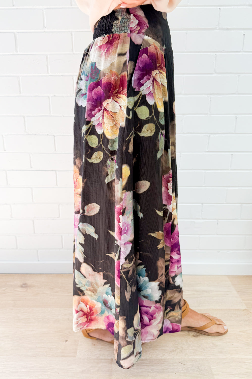 Sandra Maxi Skirt - Noir Bloom - Image 4