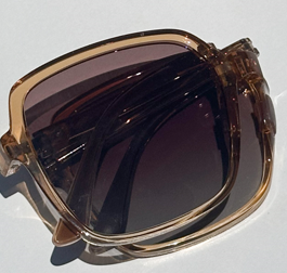 The Squared Foldie Sunglasses - Golden Ombre - Image 5